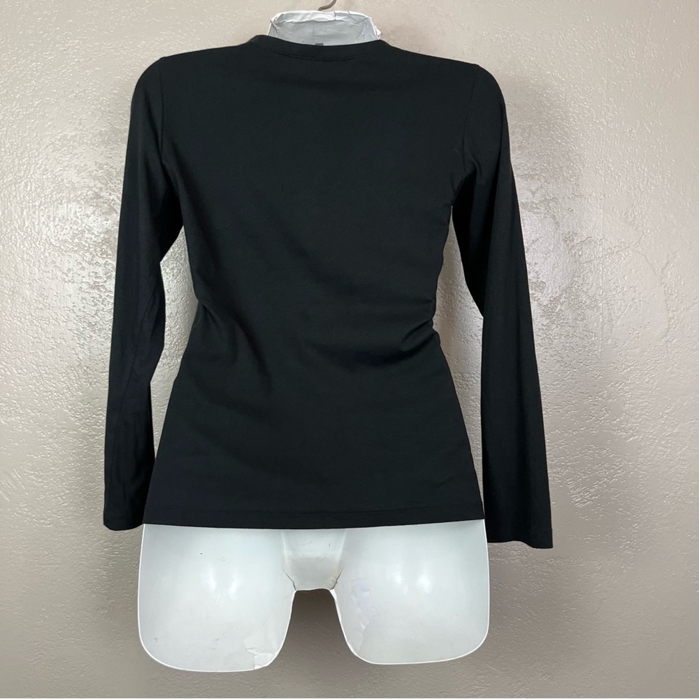 5 for $30 Passports women long cardigan black embroidered blouse size small‎ - Picture 4 of 14